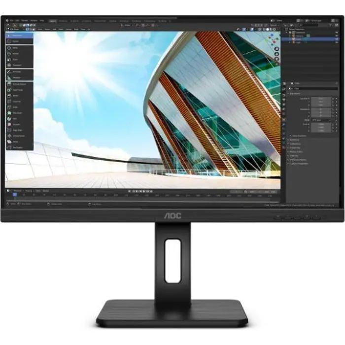 AOC 24P2Q LED display 60.5 cm (23.8") 1920 x 1080 pixels Full HD Black