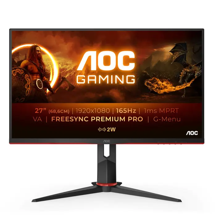 AOC 27G2SAE/BK computer monitor 68.6 cm (27") 1920 x 1080 pixels Full HD LED Black, Red