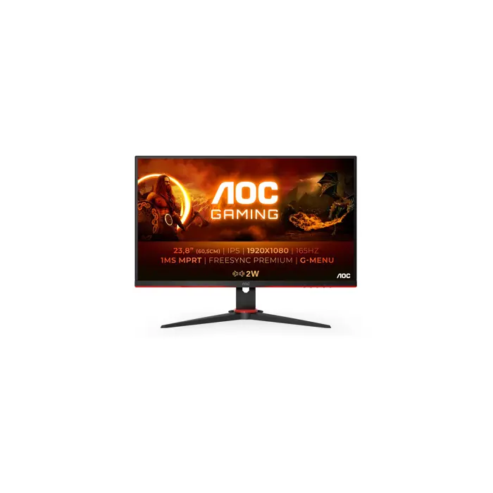 AOC G2 24G2SPAE/BK LED display 60.5 cm (23.8") 1920 x 1080 pixels Full HD Black, Red