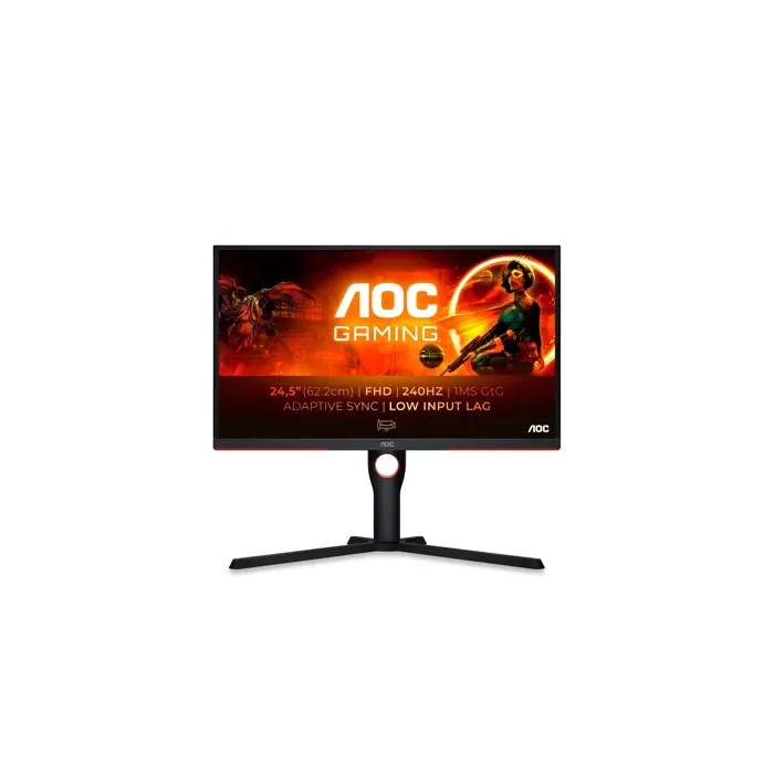 AOC G3 25G3ZM/BK computer monitor 62.2 cm (24.5") 1920 x 1080 pixels Full HD Black, Red