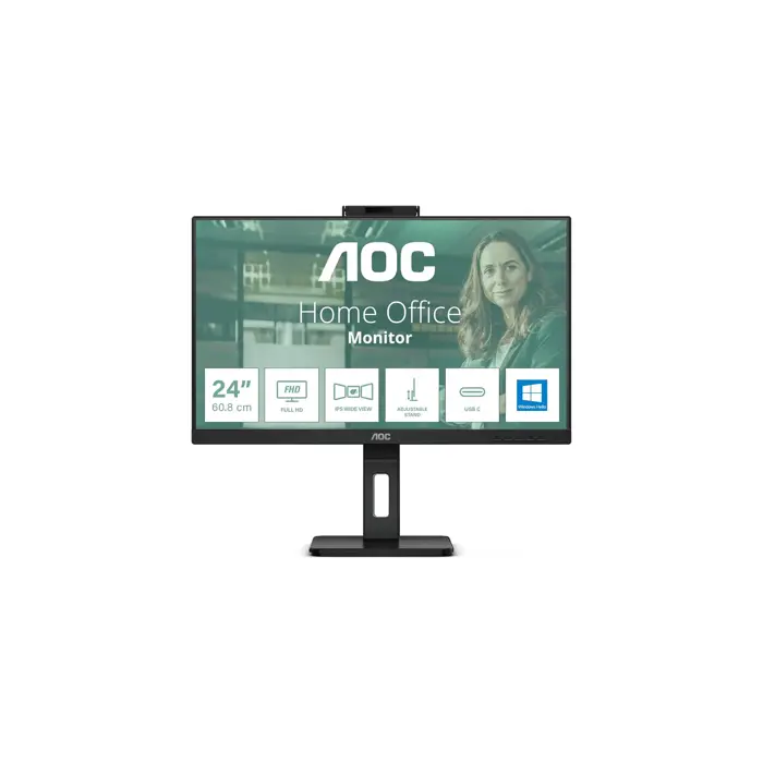 AOC IPS 23,8" 24P3CW, HDMI, DP, USB3-C, pivot, WC