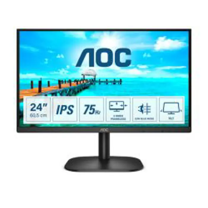 AOC LED IPS 23,8" 24B2XDAM, VGA, DVI, HDMI, zvuč.