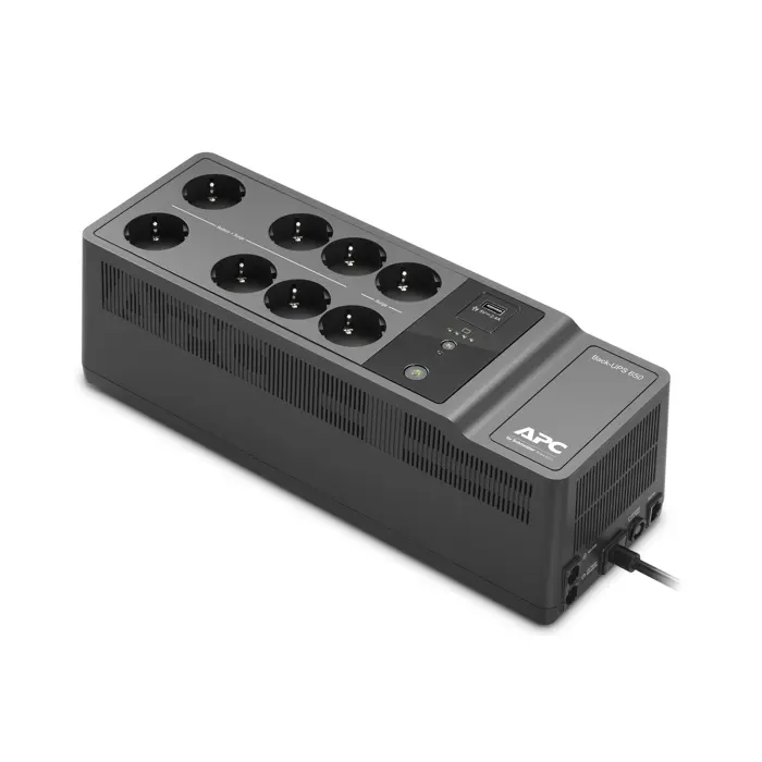 APC Back-UPS 650VA 230V 1 USB charging port - (Offline-) USV uninterruptible power supply (UPS) Standby (Offline) 0.65 kVA 400 W 8 AC outlet(s)