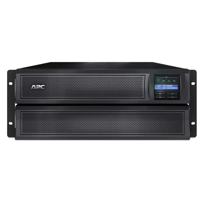 APC Smart-UPS X, Line Interactive, 3kVA, Rack/tower convertible 4U, 208V-230V, 8x C13+2x C19 IEC, SmartSlot, Extended runtime, Short depth