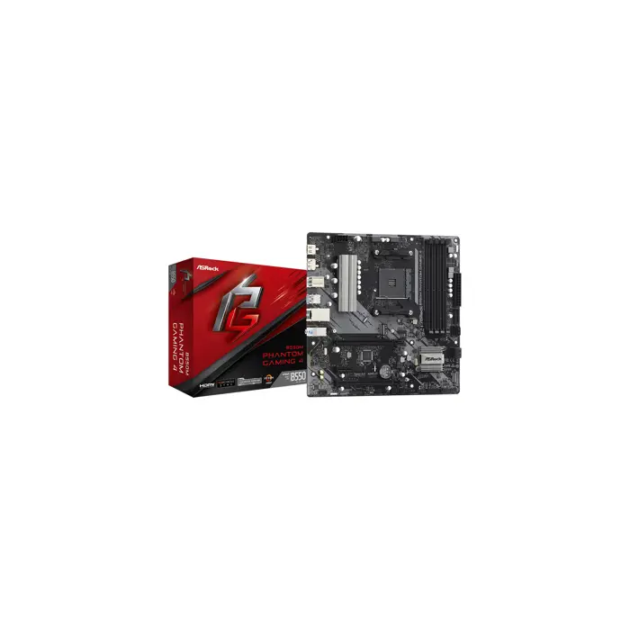 Asrock B550M Phantom Gaming 4 Socket AM4 micro ATX AMD  B550