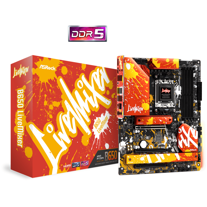 ASROCK B650 LIVEMIXER, DDR5, S.AM5