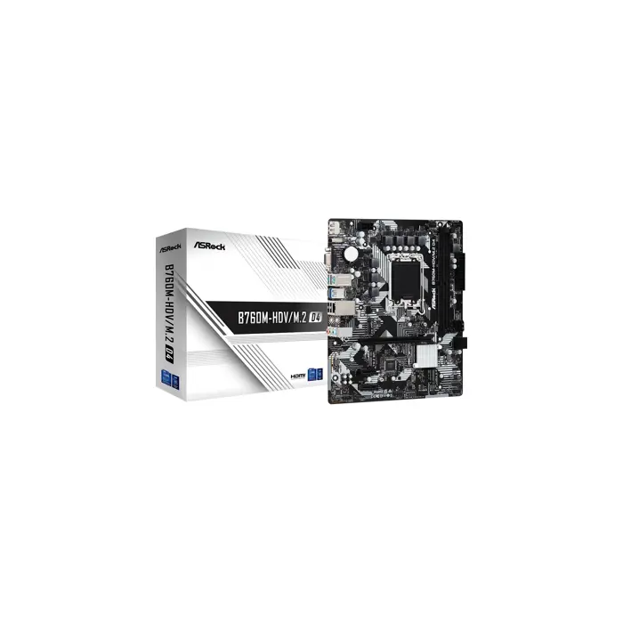 Asrock B760M-HDV/M.2 D4 Intel B760 LGA 1700 micro ATX