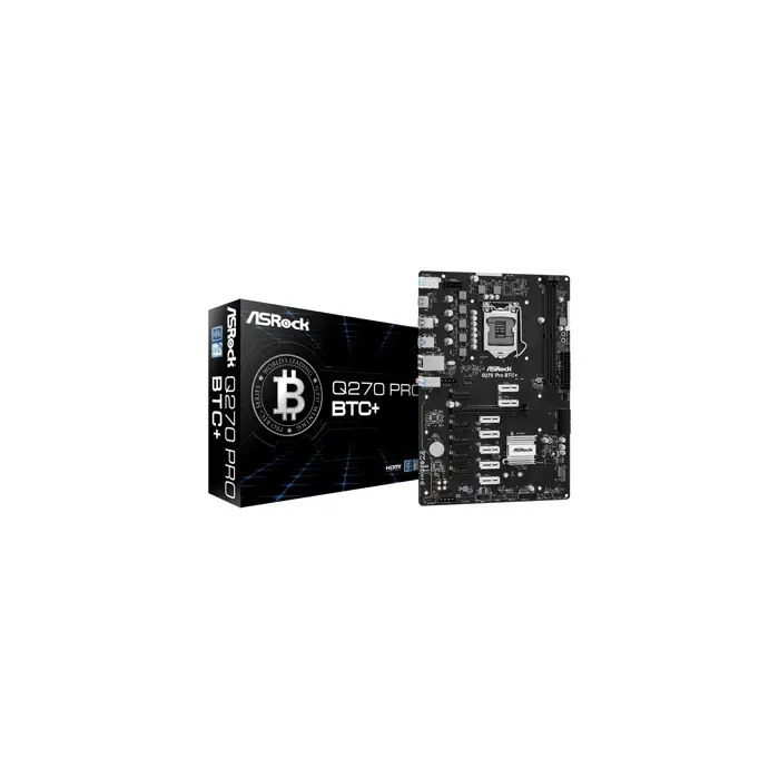 Asrock Q270 Pro BTC+ Intel® Q270 LGA 1151 (Socket H4) ATX