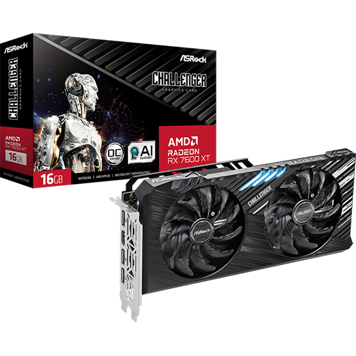 ASRock Radeon RX 7600 XT Challenger 16GO, 16384 MB GDDR6-90-GA4YZZ-00UANF