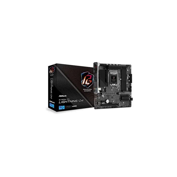 Asrock Z790M PG Lightning/D4 Intel Z790 LGA 1700 micro ATX