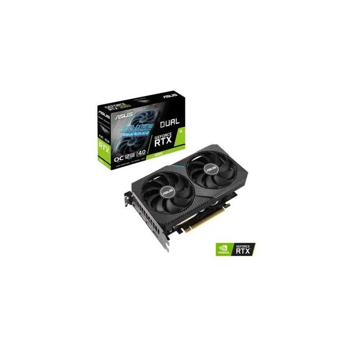 ASUS Dual RTX3060-O12G-V2 NVIDIA GeForce RTX 3060 12 GB GDDR6