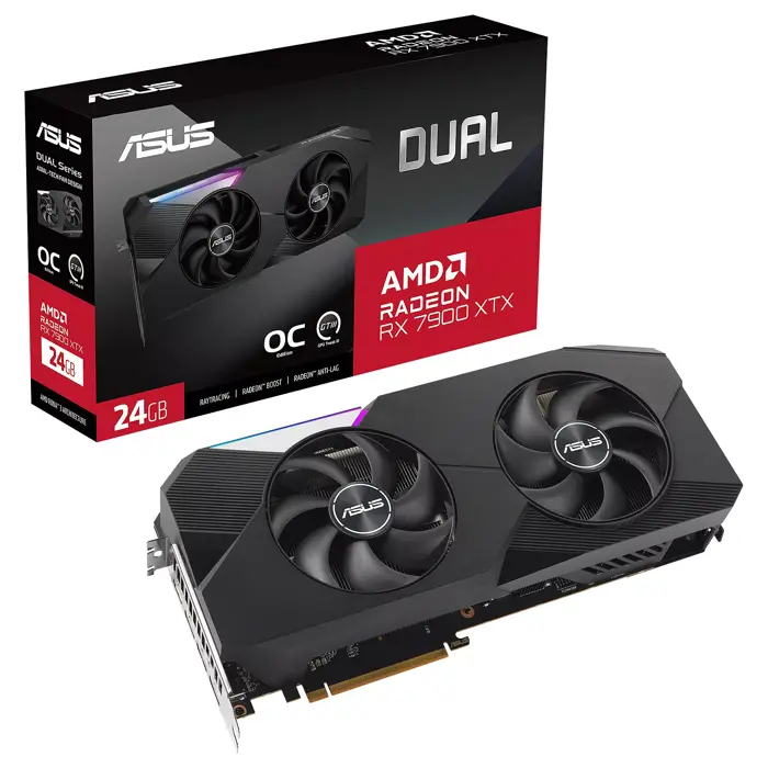 ASUS DUAL-RX7900XTX-O24G-GAMING 24GB GDDR6 HDMI DP