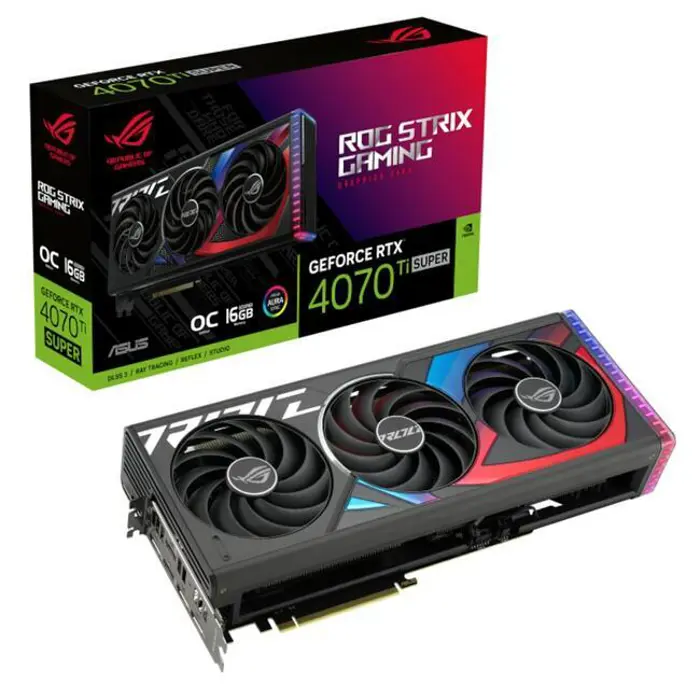 ASUS GeForce RTX 4070 Ti Super ROG Strix O16G, 16384 MB GDDR6X-90YV0KG0-M0NA00