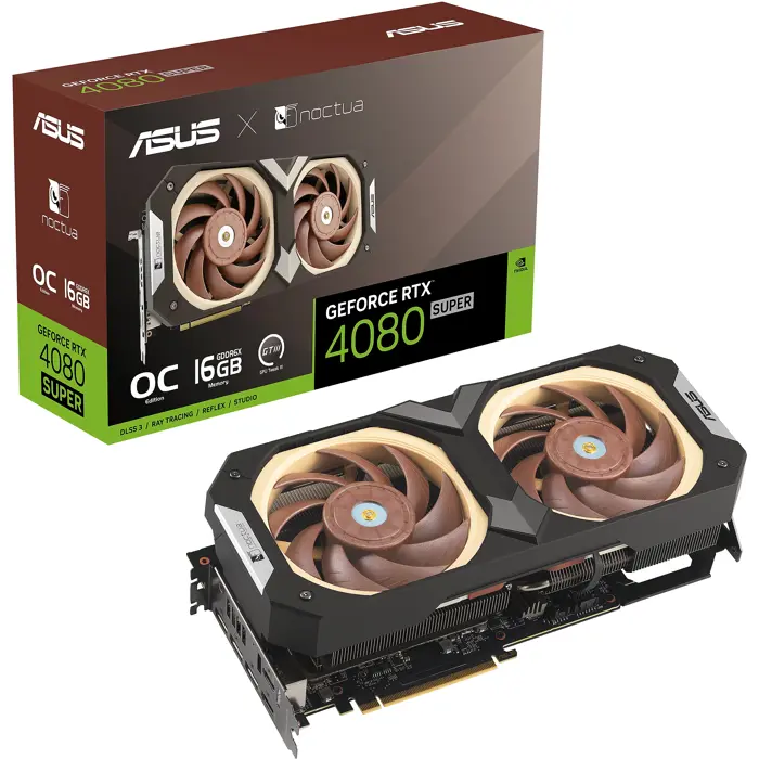 ASUS GeForce RTX 4080 Super Noctua OC Edition O16G, 16384 MB GDDR6X-90YV0KA2-M0NA00