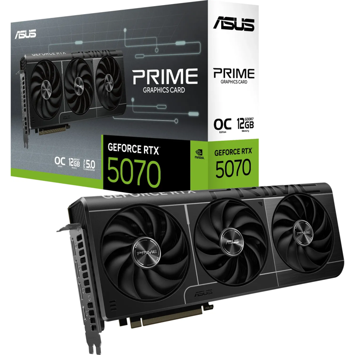 ASUS Graphics Card Prime GeForce RTX 5070, 12GB GDDR7, PCI-E 5.0