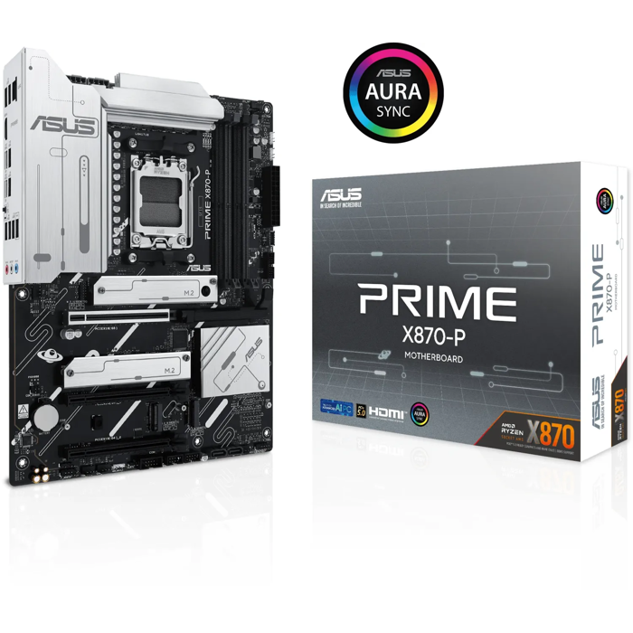 Asus Prime X870-P, DDR5, SATA3, USB4, HDMI, 2.5GBE, AM5 ATX