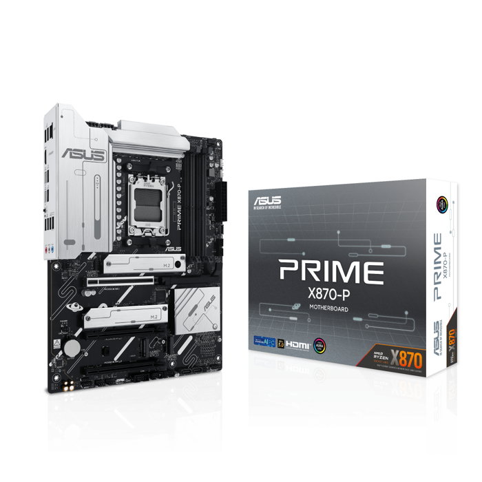 ASUS Prime X870-P Mainboard, AMD X870, Sockel AM5, DDR5-90MB1IT0-M0EAY0