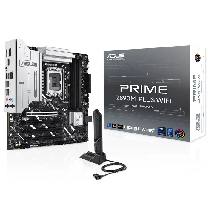 ASUS Prime Z890M Plus WiFi Mainboard, LGA 1851, Intel Z890, mATX, DDR5-90MB1J80-M0EAY0