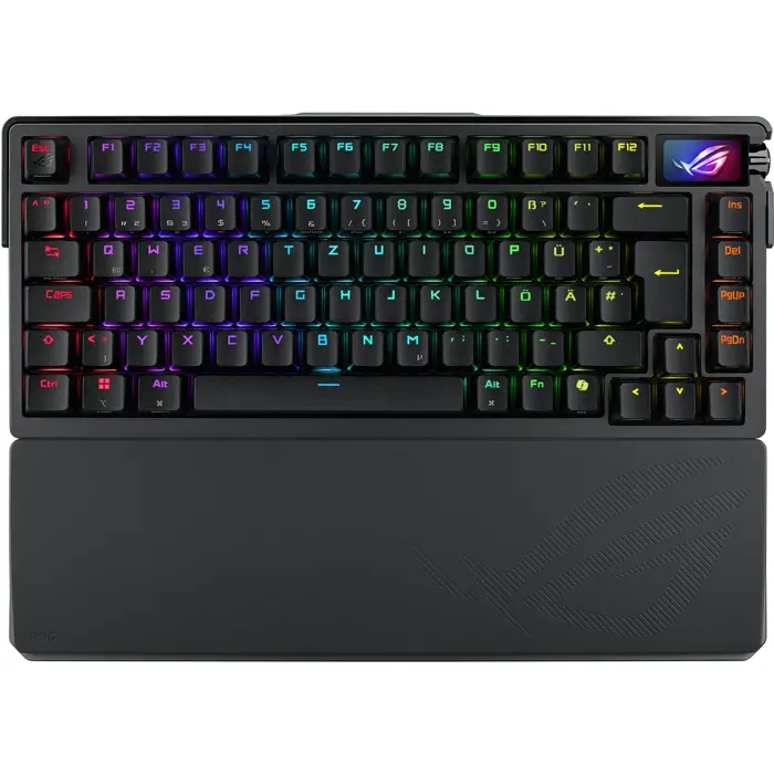 ASUS ROG Azoth Extreme Gaming Tastatur, PBT, hot-swap, ROG NX SNOW - schwarz-90MP03MA-BKDA01