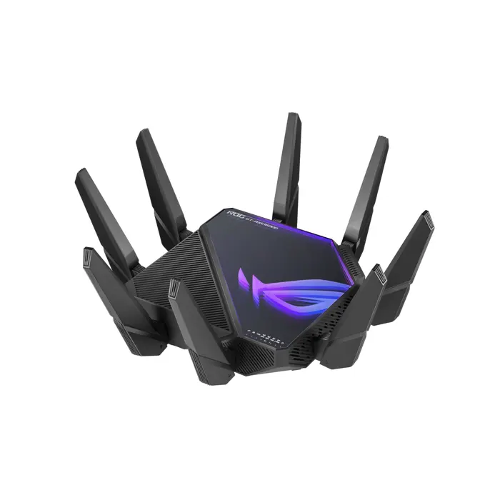 ASUS ROG Rapture GT-AXE16000 wireless router 10 Gigabit Ethernet Tri-band (2.4 GHz / 5 GHz / 6 GHz) Black