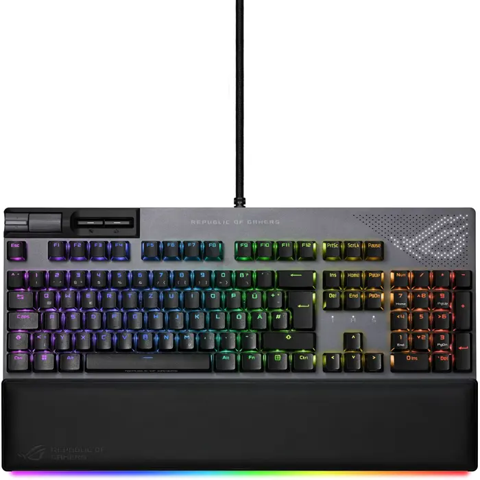 ASUS ROG Strix Flare II Animate Gaming Keyboard, PBT - ROG RX, Black