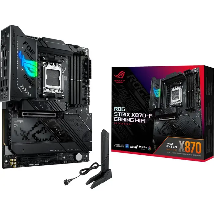 ASUS ROG Strix X870-F Gaming WiFi Mainboard, AMD X870, Sockel AM5, DDR5-90MB1IV0-M0EAY0