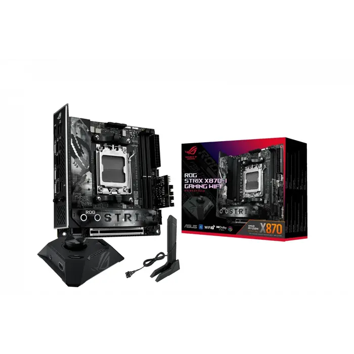 ASUS ROG Strix X870-I Gaming WiFi Mainboard, AMD X870, Sockel AM5, DDR5-90MB1IW0-M0EAY0