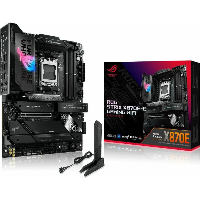 ASUS ROG Strix X870E-E Gaming WiFi Mainboard, AMD X870E, Sockel AM5, DDR5-90MB1IB0-M0EAY0