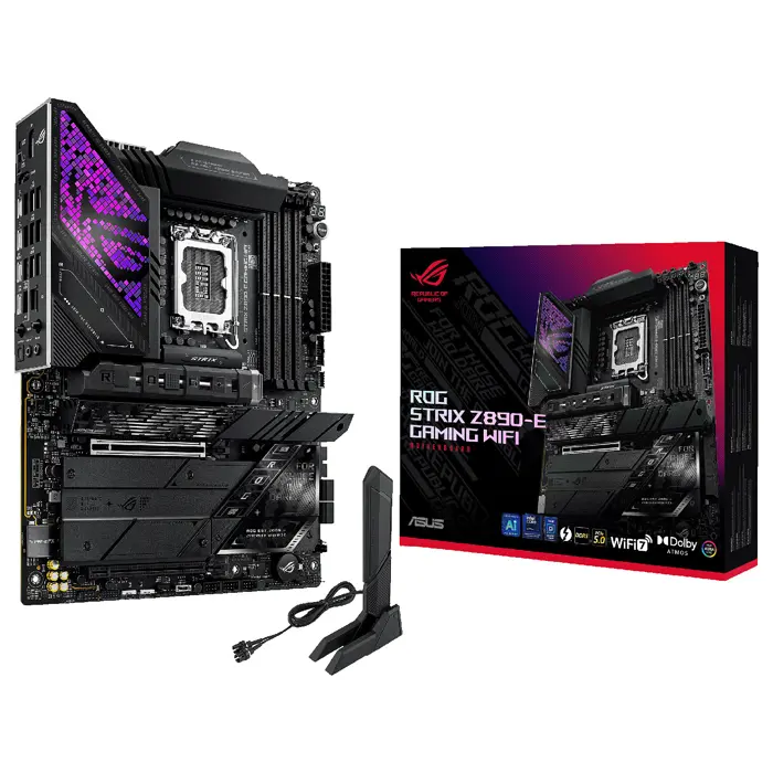 ASUS ROG Strix Z890-E Gaming WiFi Mainboard, Sockel LGA 1851, Intel Z890, ATX, DDR5-90MB1IM0-M0EAY0