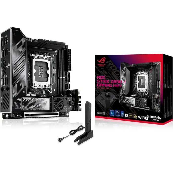 ASUS ROG Strix Z890-I Gaming WiFi Mainboard, Sockel LGA 1851, Intel Z890, Mini-ITX, DDR5-90MB1IC0-M0EAY0