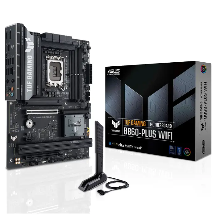 ASUS TUF Gaming B860-Plus WiFi Mainboard, LGA 1851, Intel B860, ATX, DDR5-90MB1JL0-M0EAY0