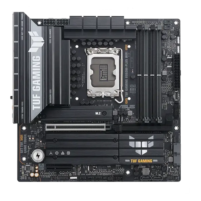 ASUS TUF Gaming B860M-Plus WiFi Mainboard, LGA 1851, Intel B860, mATX, DDR5-90MB1JV0-M0EAY0