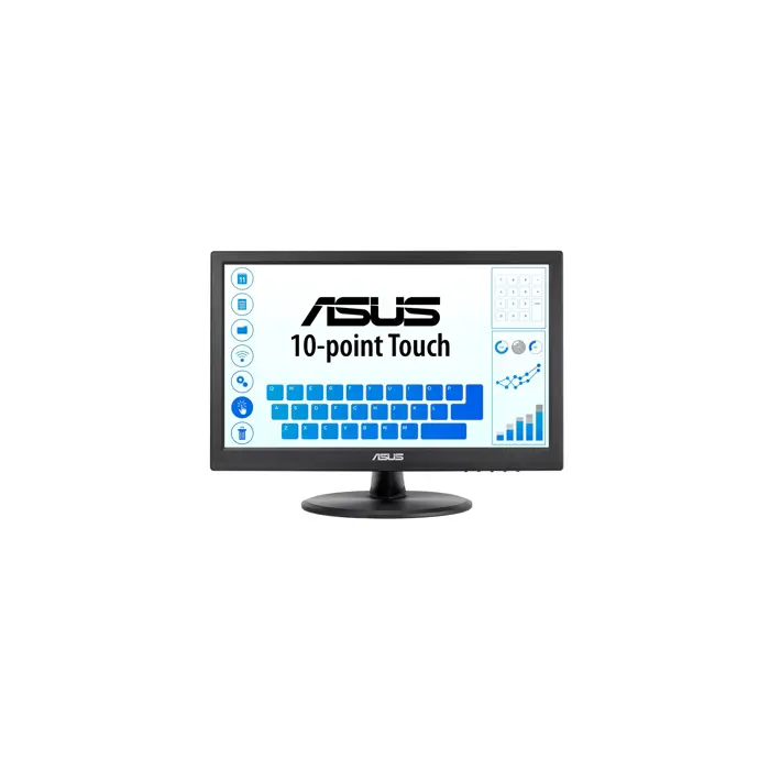 ASUS VT168HR computer monitor 39.6 cm (15.6") 1366 x 768 pixels WXGA LED Touchscreen Black