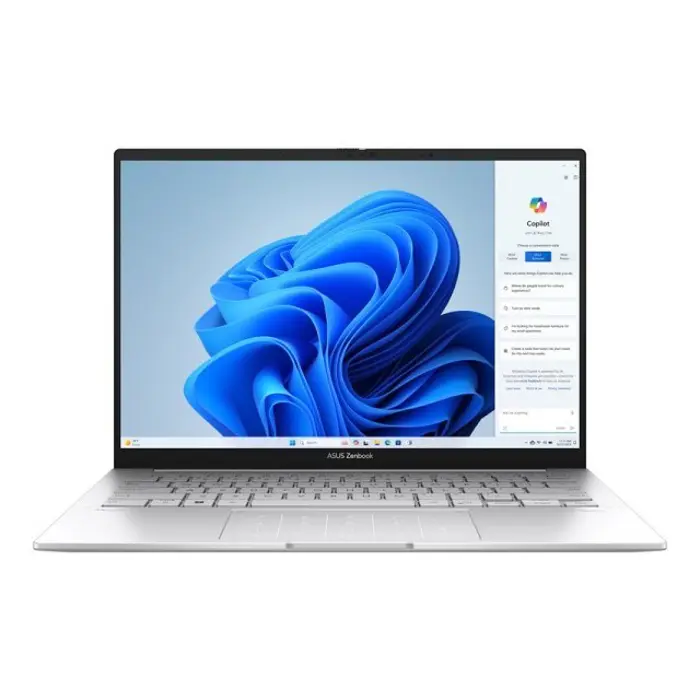 ASUS Zenbook 14 OLED UX3405MA-PP288W Ultra 9 185H 14.0"3K 120Hz 400nits Glossy 32GB LPDDR5X SSD1TB Intel Arc Graphics WLAN+BT Cam 75WHrs Win11 Foggy Silver