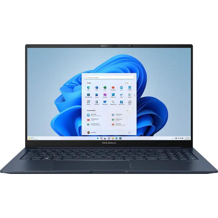 ASUS Zenbook 15 UM3504DA-BN158W Ryzen 5 7535U 15.6" FHD IPS-level Panel 60Hz 300nits AG 16GB LPDDR5 SSD512 AMD Radeon Graphics WLAN+BT Cam720p Backlit Keyboard 67WHrs Win11 Ponder Blue