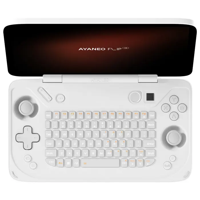 Ayaneo Flip KB Handheld Konsole, AMD Ryzen 8840U, 16 GB LPDDR5X, 512 GB SSD - Milky White-FLIP KB (8840U 16/512) MW