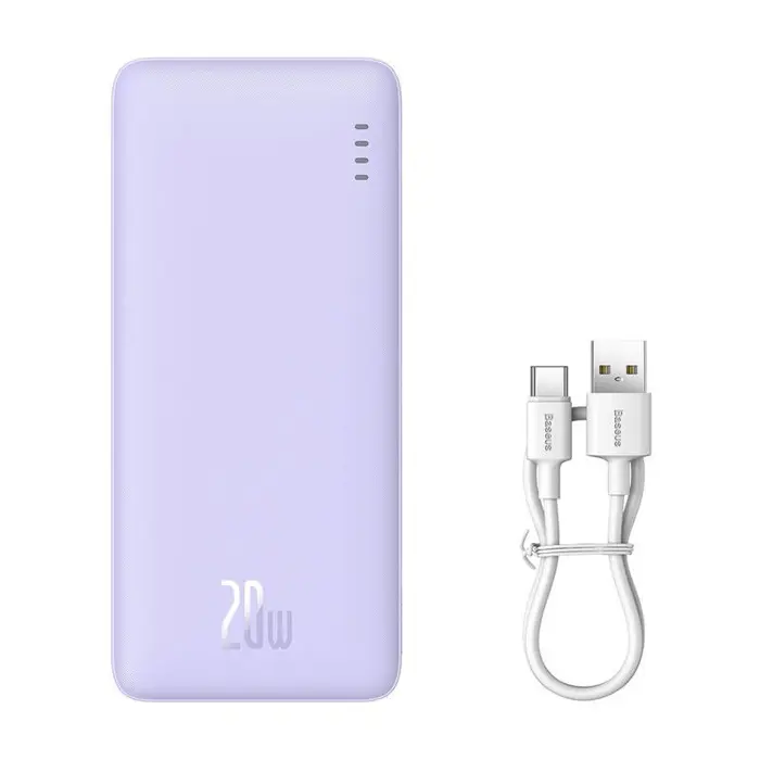 BASEUS POWERBANK AIRPOW 10000MAH 20W (PURPLE)