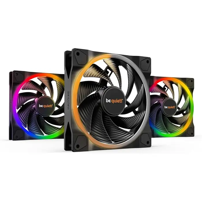 be quiet! LIGHT WINGS LX 140mm PWM High Speed 3-Pack Black Computer case Fan 14 cm 3 pc(s)