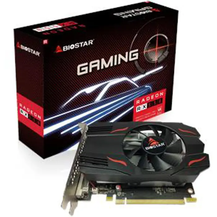 Biostar AMD Radeon RX550 4GB GDDR5/128-bit, PCIe 3.0, DVI/HDMI/DP