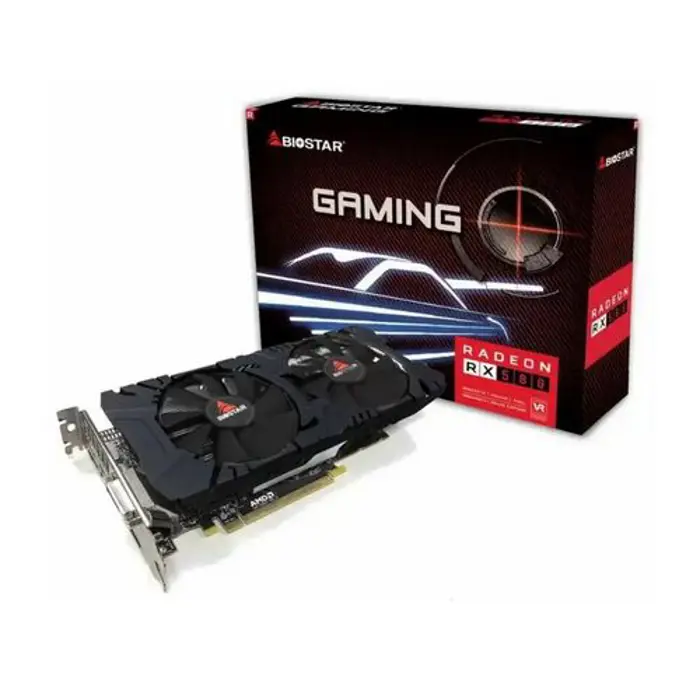 Biostar AMD Radeon RX580 8GB GDDR5/256-bit, PCIe 3.0, DVI/HDMI/3×DP (VGABIOATI0021)