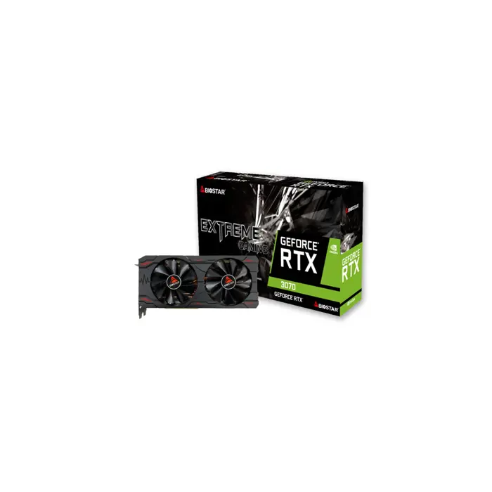 Biostar VN3706RM82 graphics card NVIDIA GeForce RTX 3070 8 GB GDDR6