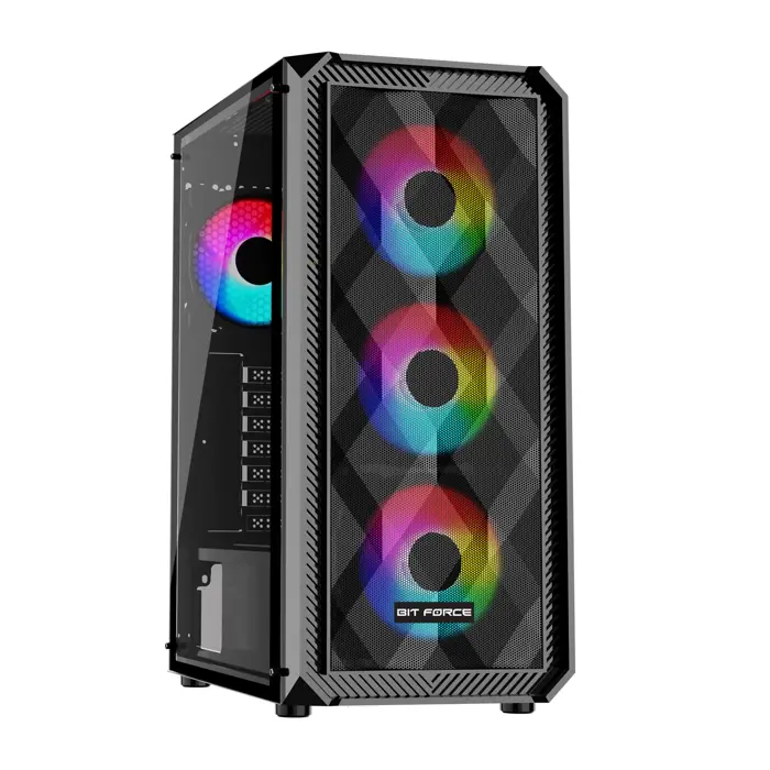 BIT FORCE računalo GAMER PC R54070, Ryzen 5 7500F, 32GB DDR5, 1TB SSD, RTX 4070 12GB, WiFi, W11P