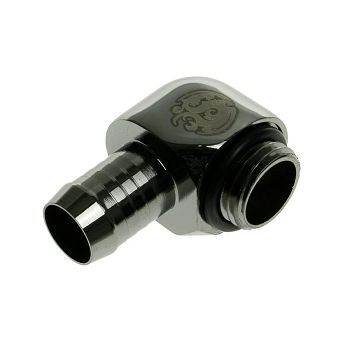 Bitspower connection 90 degrees G1/4 inch AG to 10mm ID - glossy black BP-BSWP-C27