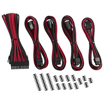 CableMod Classic ModMesh Cable Extension Kit - 8+6 Series - CRNO/CRVENI