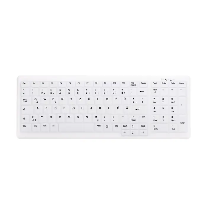 CHERRY AK-C7000 keyboard Medical RF Wireless + USB QWERTZ German White