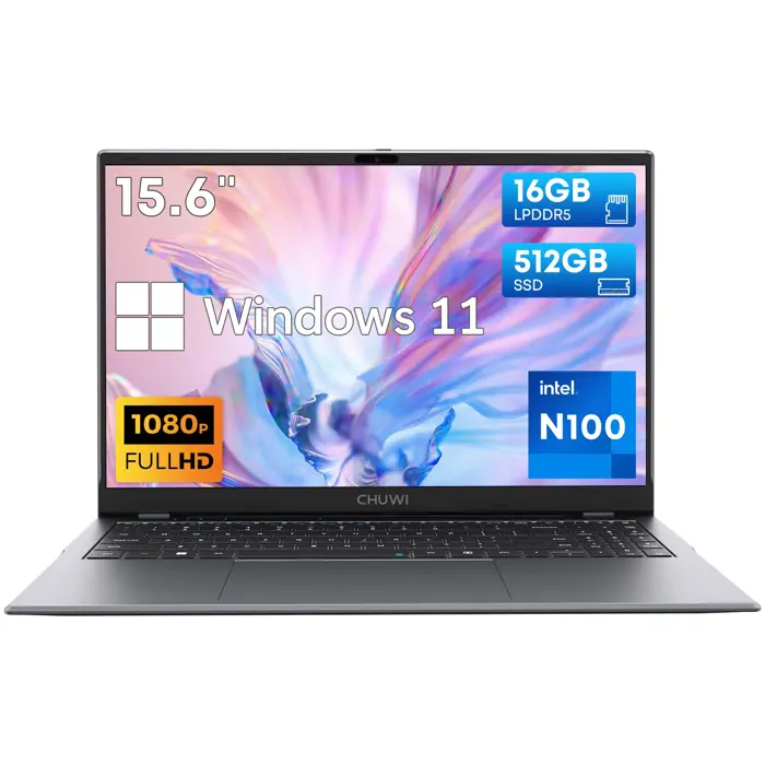 Chuwi GemiBook X Pro Laptop 35.6 cm (14") Full HD 8 GB LPDDR5-SDRAM 256 GB SSD Wi-Fi 6 (802.11ax) Windows 11 Grey