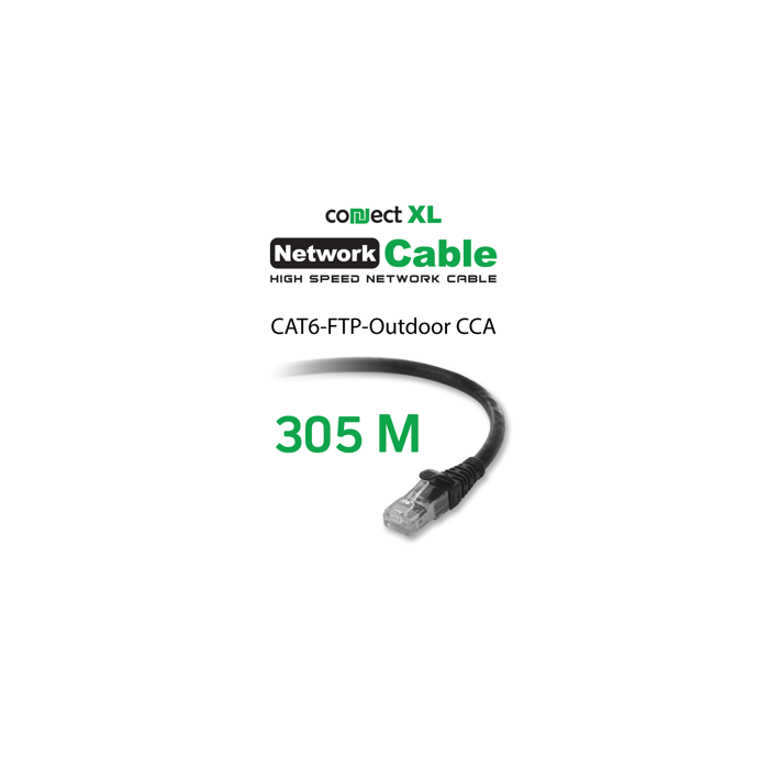 Connect XL Mrežni FTP kabl, CAT6, CCA, Outdoor - Cat6 FTP Outdoor CCA (black)