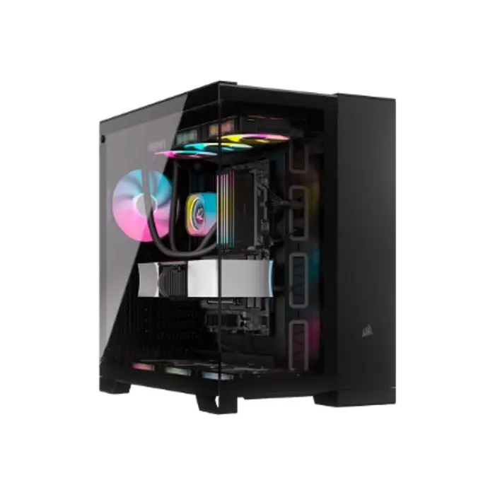 Corsair Dual Chamber PC Case | 6500X | Black/Obsidian Aluminum | Mid-Tower | Power supply included No | ATX