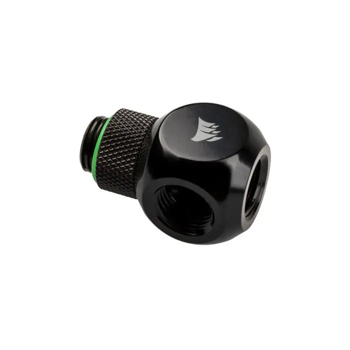 Corsair Hydro X Series XF Adapter Y-Splitter G1/4 Zoll AG auf 2x G1/4 Zoll IG - drehbar, schwarz-CX-9055016-WW