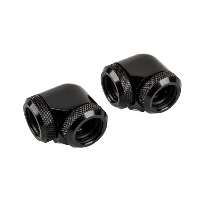 Corsair Hydro X Series XF Hardline Adapter 90 Grad 14mm AD auf 14mm AD Hardtube - 2er Pack, schwarz-CX-9052015-WW